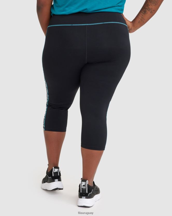 negro FILA mallas rebecca 3/4 mujer fila negras 6L8PR22849