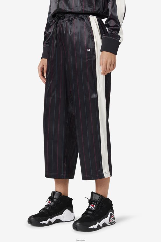 negro/tofu FILA pantalón cropped satinado fila aviana negro/tofu 6L8PR21665