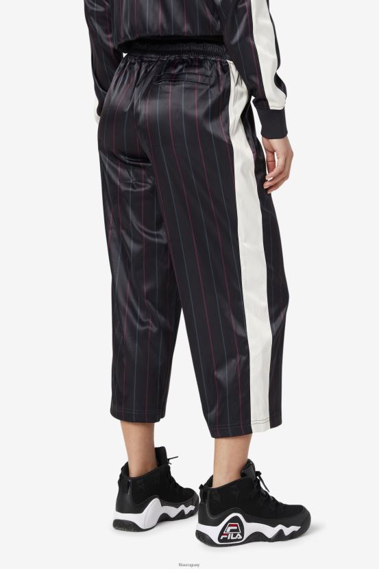 negro/tofu FILA pantalón cropped satinado fila aviana negro/tofu 6L8PR21665