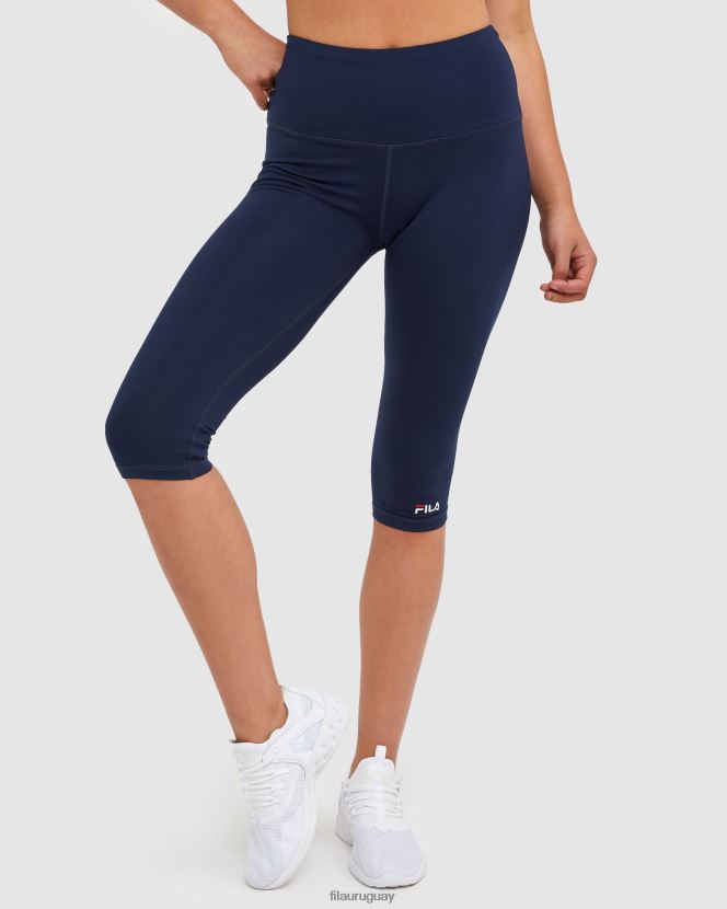 nueva marina FILA Nuevas mallas capri clásicas azul marino para mujer fila 6L8PR22886