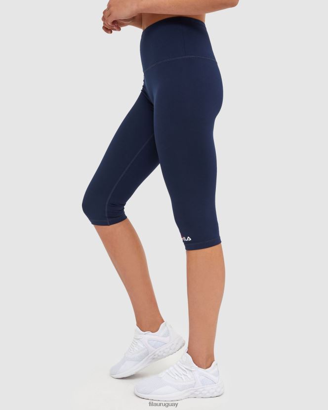 nueva marina FILA Nuevas mallas capri clásicas azul marino para mujer fila 6L8PR22886
