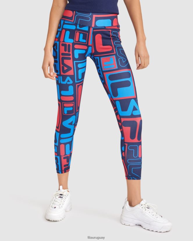 nueva marina FILA mallas fila anja mujer nuevo azul marino 6L8PR22827