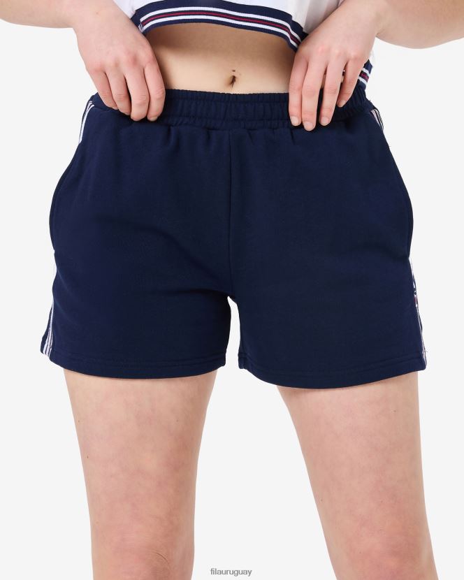 nueva marina FILA pantalones cortos lia mujer nuevos fila azul marino 6L8PR22993
