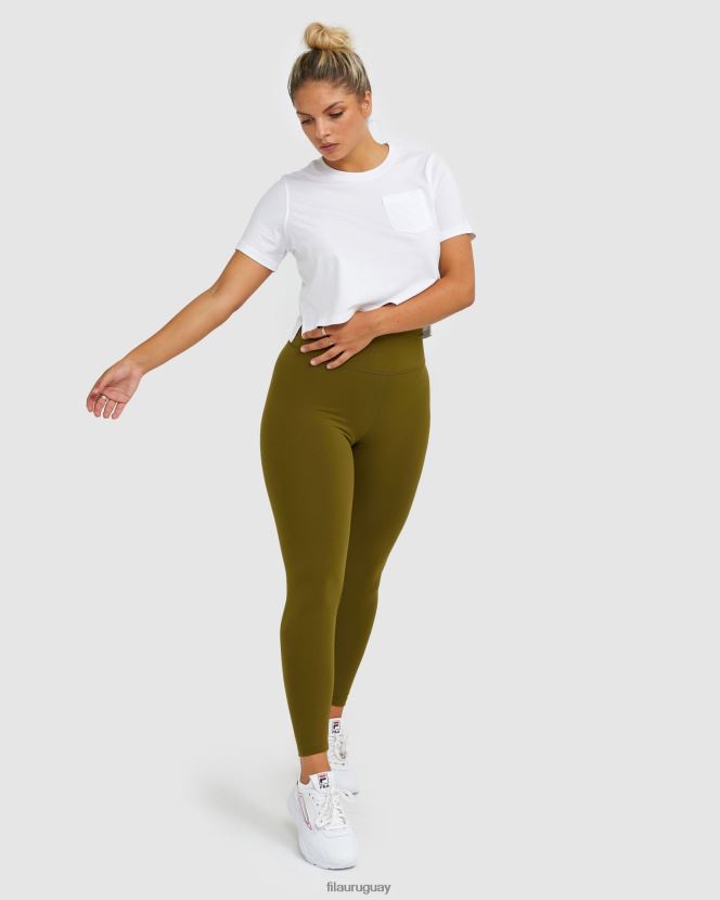oliva militar FILA insignia de mujer ajustada militar oliva fila 6L8PR22987