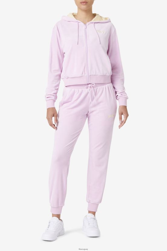 orquídea FILA fila zura velour jogger orquídeas 6L8PR21585
