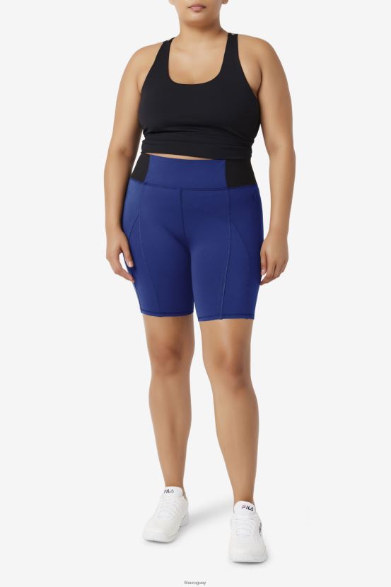 peonía azul marino/negro FILA pantalón corto ciclista con textura forza 8inch azul marino peonía/negro fila 6L8PR21962