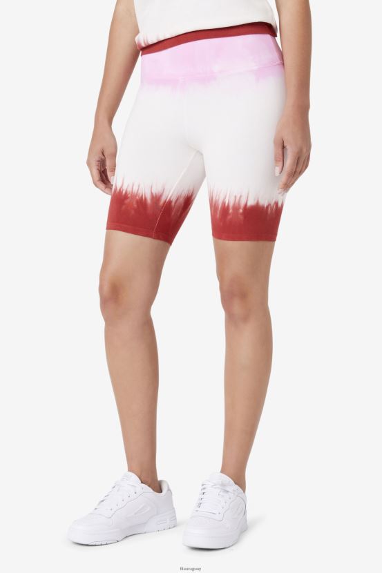 pirueta/blanco/rojo tierra FILA short de bicicleta taima tie dye fila pirouette/white/earth red 6L8PR21682