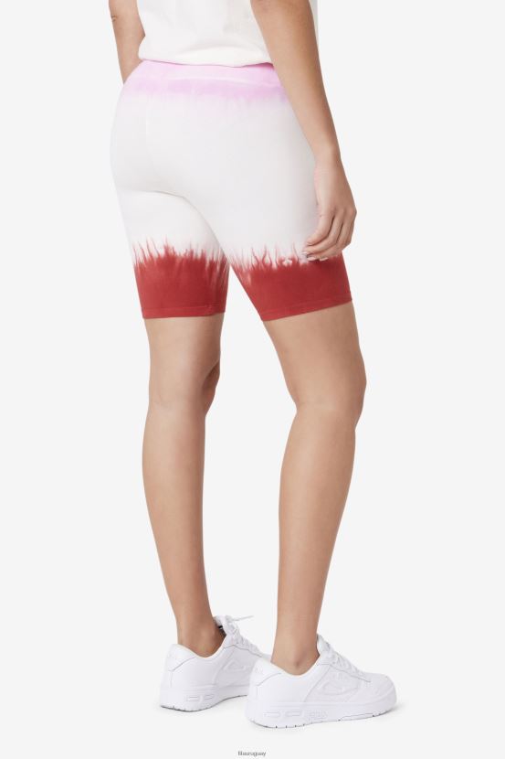 pirueta/blanco/rojo tierra FILA short de bicicleta taima tie dye fila pirouette/white/earth red 6L8PR21682