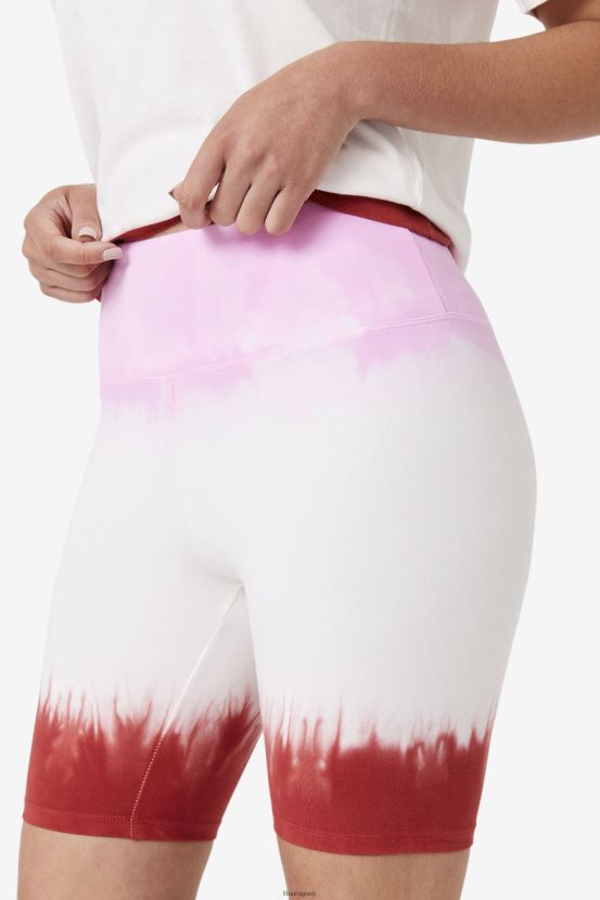 pirueta/blanco/rojo tierra FILA short de bicicleta taima tie dye fila pirouette/white/earth red 6L8PR21682