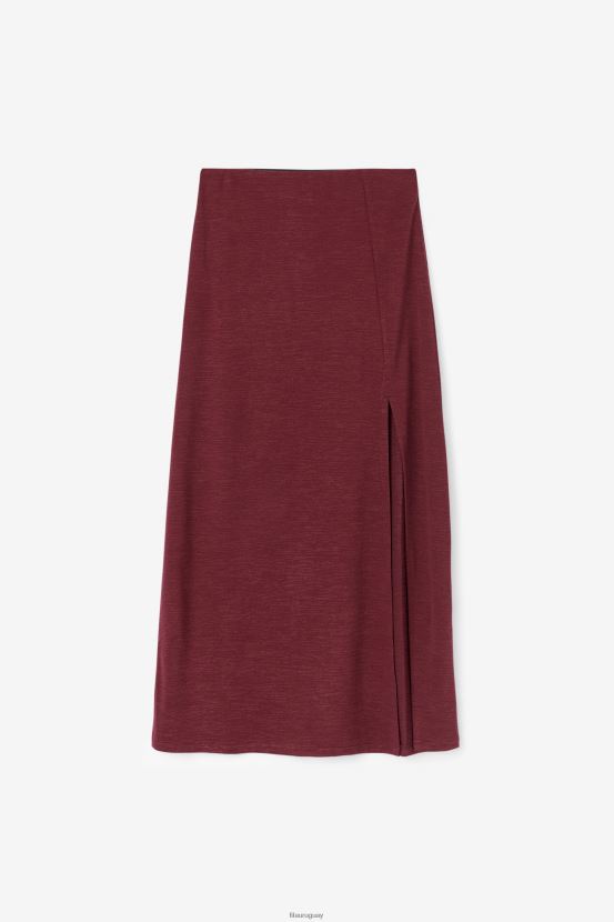 puerto leonado FILA falda midi fila tawny port londyn 6L8PR21752
