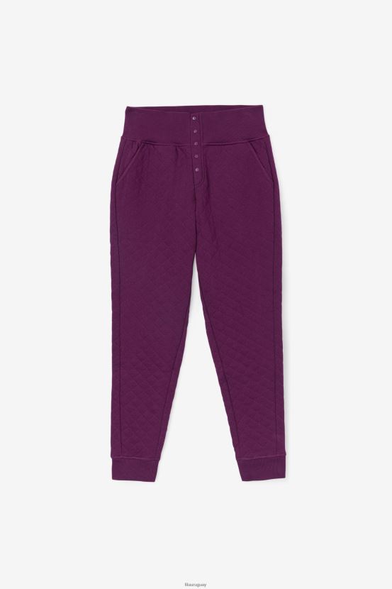 remolacha encurtida/pétalo de azafrán FILA Joggers acolchados de talle alto finley fila de pétalos de remolacha/crocus encurtidos 6L8PR21649