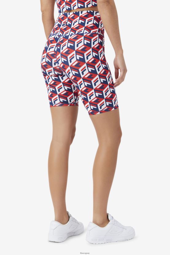 rojo/azul marino/blanco FILA pantalón corto ciclista fila rojo/azul marino/blanco ainhoa 6L8PR21564