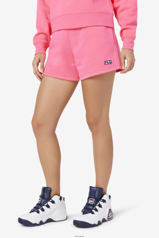 rosa FILA fila diara shorts de talle alto rosa 6L8PR21687
