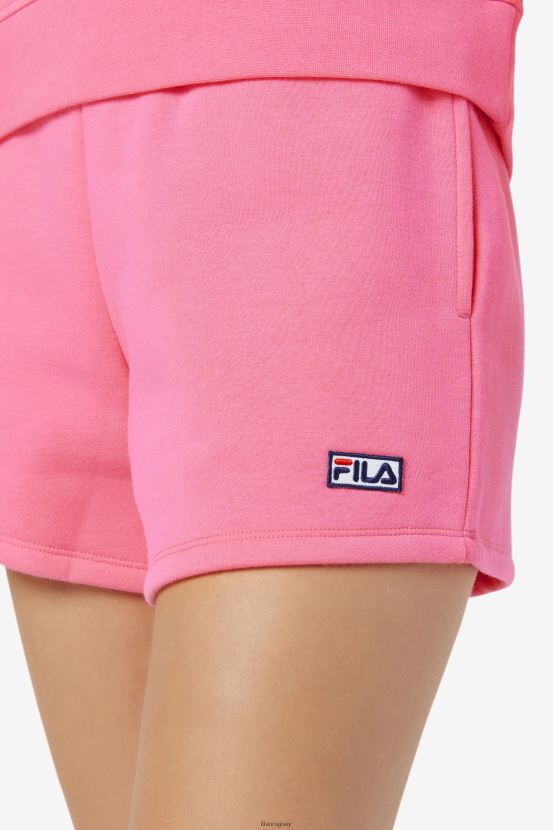 rosa FILA fila diara shorts de talle alto rosa 6L8PR21687