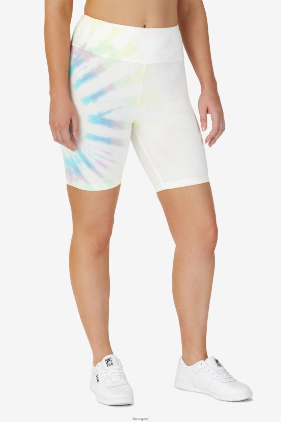 teñido anudado doble crema FILA shorts ciclistas taima tie dye fila double cream tie dye 6L8PR21676