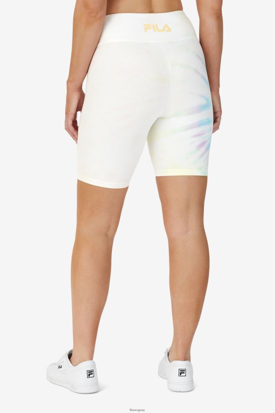 teñido anudado doble crema FILA shorts ciclistas taima tie dye fila double cream tie dye 6L8PR21676