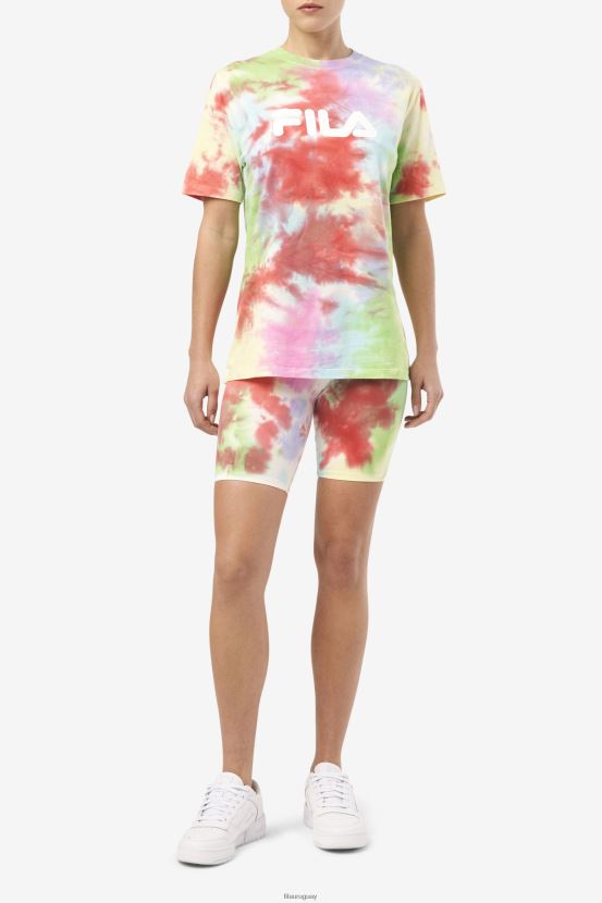 verde/blanco/bígaro/rojo FILA pantalón corto bici taima tie dye verde/blanco/bígaro/rojo fila 6L8PR21679