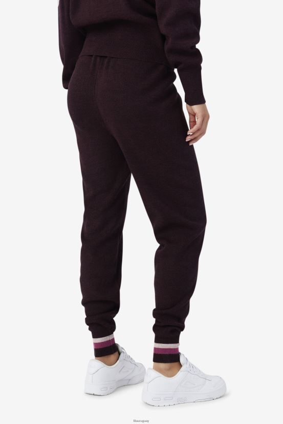 vino de uva/colorete/popurrí FILA fila frankie knit pant vino de uva/rouge/potpourri 6L8PR21561