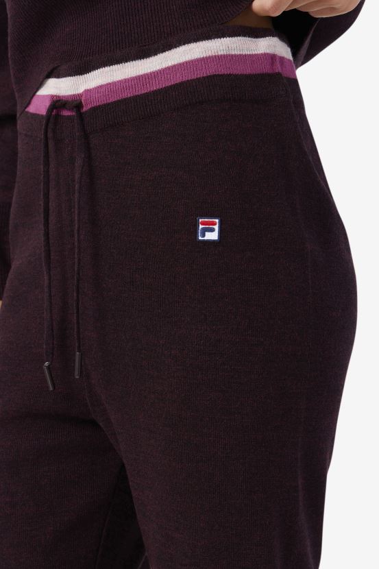 vino de uva/colorete/popurrí FILA fila frankie knit pant vino de uva/rouge/potpourri 6L8PR21561