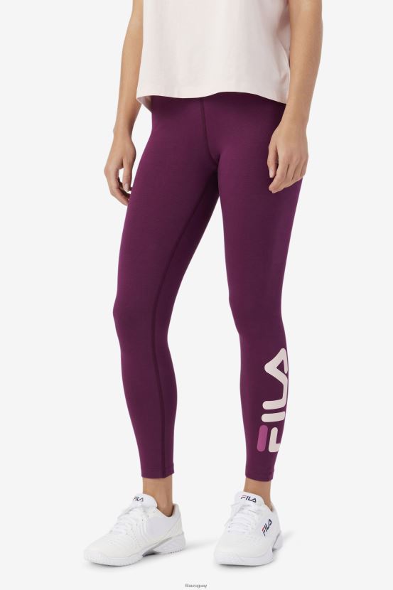 vino de uva/popurrí/rojo FILA legging elora fila uva vino/potpourri/rouge 6L8PR21736