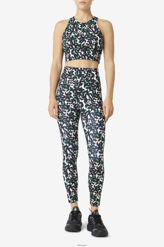 animales negros FILA leggings fila forza 7/8 elegantes con animales negros 6L8PR21971