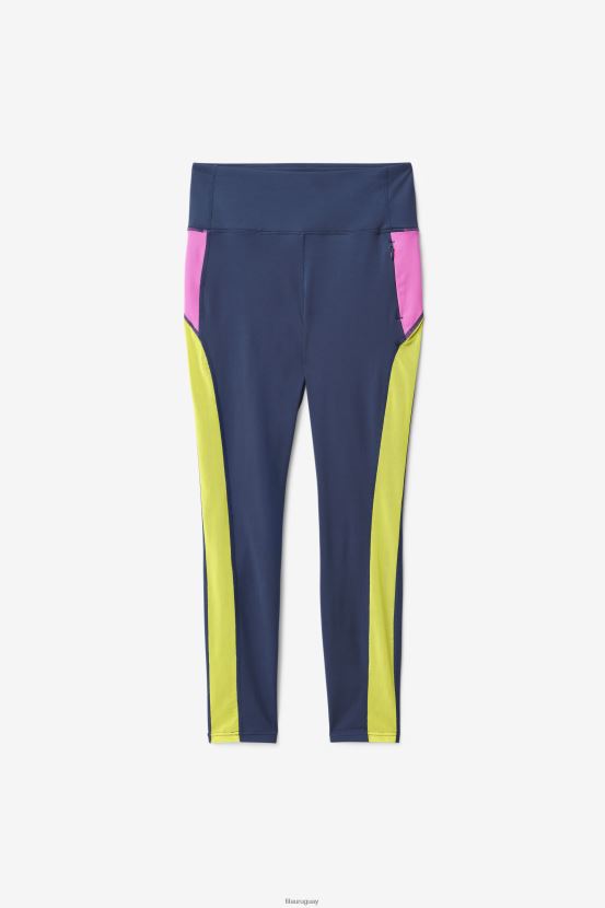 azul marino/azalea/azufre FILA leggins fila 7/8 en contraste azul marino/azalea/sulphur forza 6L8PR21968