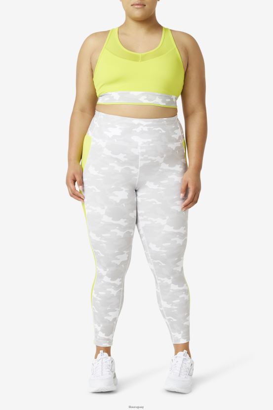 blanco/azufre FILA leggings fila 7/8 en contraste blanco/azufre forza 6L8PR21978