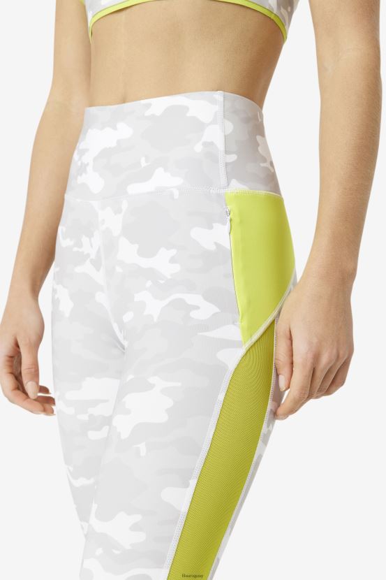 blanco/azufre FILA leggins forza contrast 7/8 blanco/azufre fila 6L8PR21967