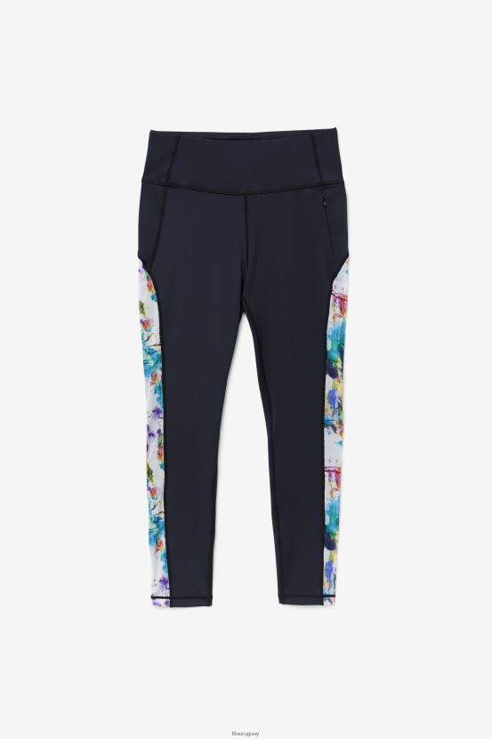 negro/teñido anudado FILA leggings fila forza contrast 7/8 negro/teñido anudado 6L8PR21965