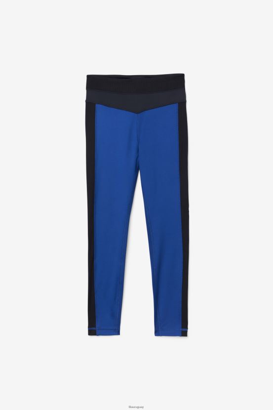 peonía azul marino/negro FILA Legging Forza Texture De Cintura Alta Navy Peony/Black fila 6L8PR21997