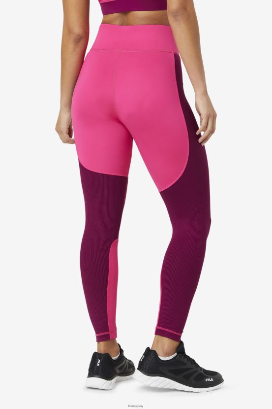 rosa brillante/morado magenta FILA Fila leggings largos texturizados forza rosa brillante/magenta morado 6L8PR21990