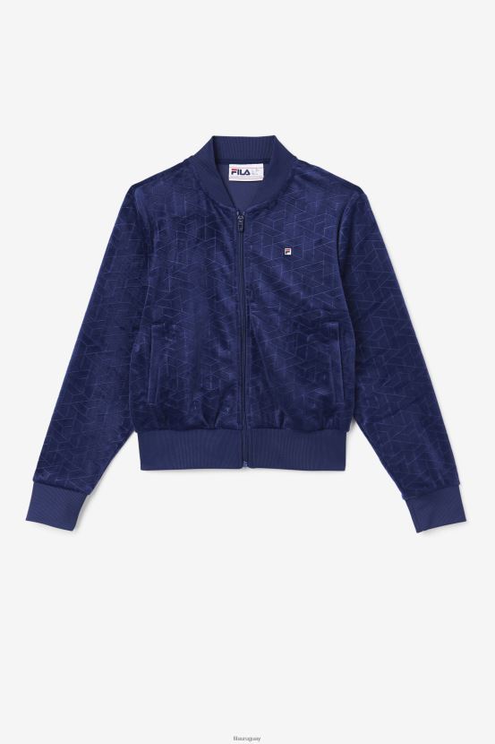 Armada FILA chaqueta deportiva de velour zenaida azul marino fila 6L8PR21505