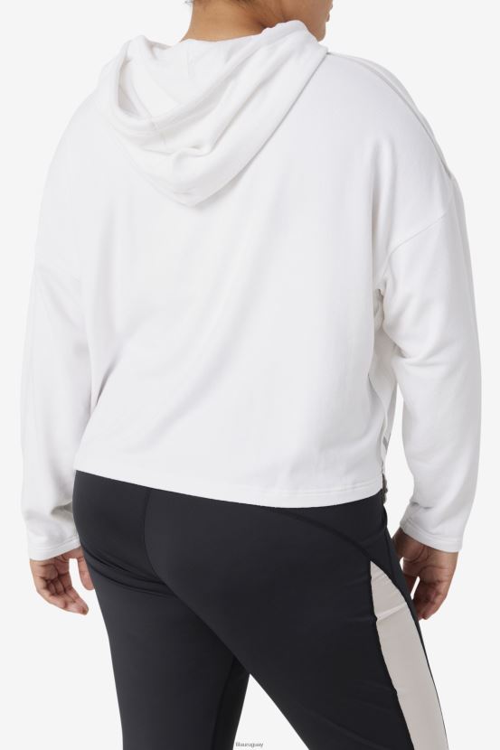 blanco FILA fila fi-lux sudadera con capucha corta blanca 6L8PR21891