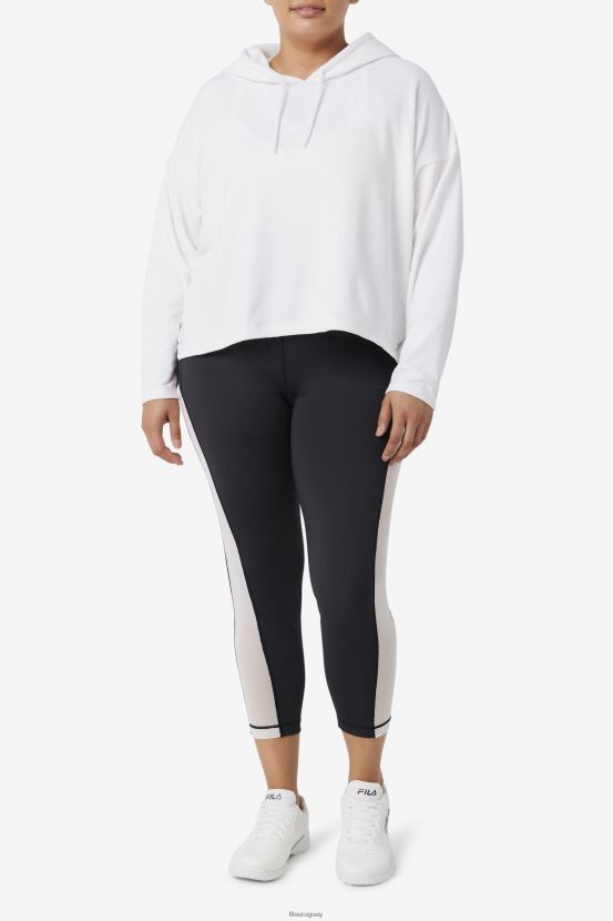 blanco FILA fila fi-lux sudadera con capucha corta blanca 6L8PR21891