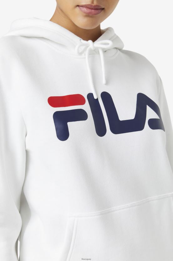 blanco/chaquetón FILA fila lucy sudadera con capucha blanca/peacoat 6L8PR21524
