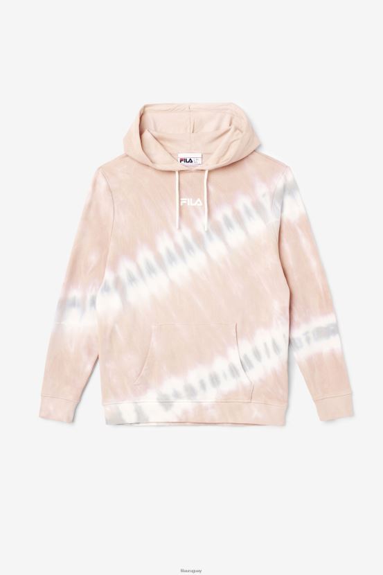 gardenia/blanco/bloque belga FILA fila aerolynn sudadera con capucha tie-dye gardenia/white/belgian block 6L8PR21531