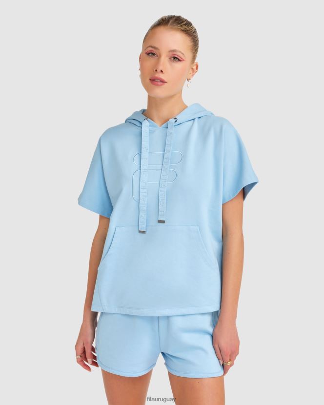 lago glaciar FILA sudadera fila spencer ss para mujer con capucha glacier lake 6L8PR22815