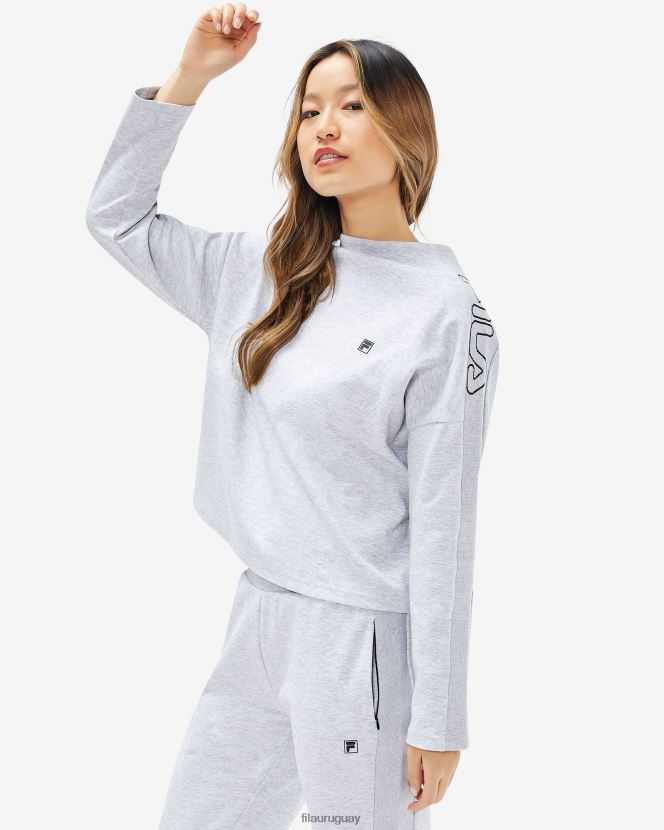 marga gris claro FILA top fila chiara gris claro marle para mujer 6L8PR22961