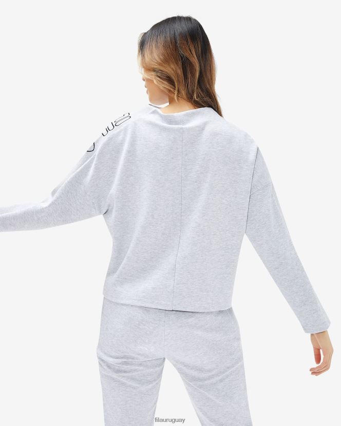 marga gris claro FILA top fila chiara gris claro marle para mujer 6L8PR22961