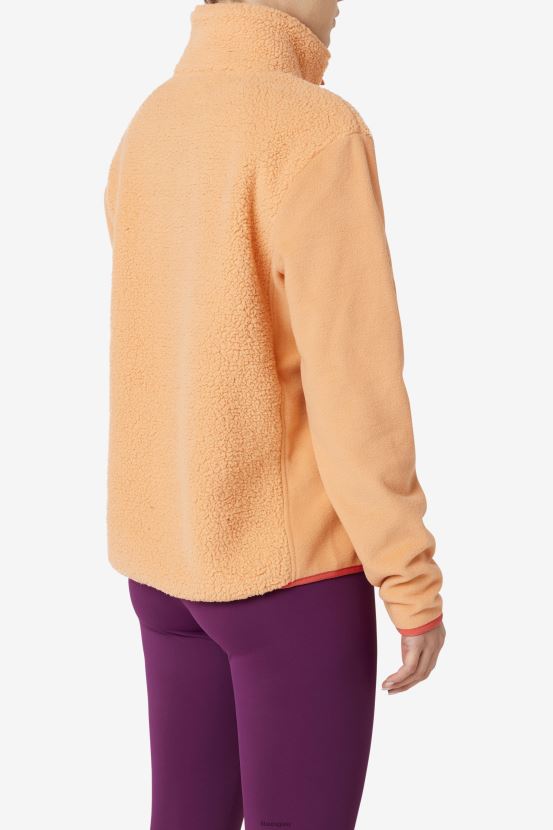 naranja/cayena FILA jersey con cremallera cuarto naranja/cayena pradera fila 6L8PR21518