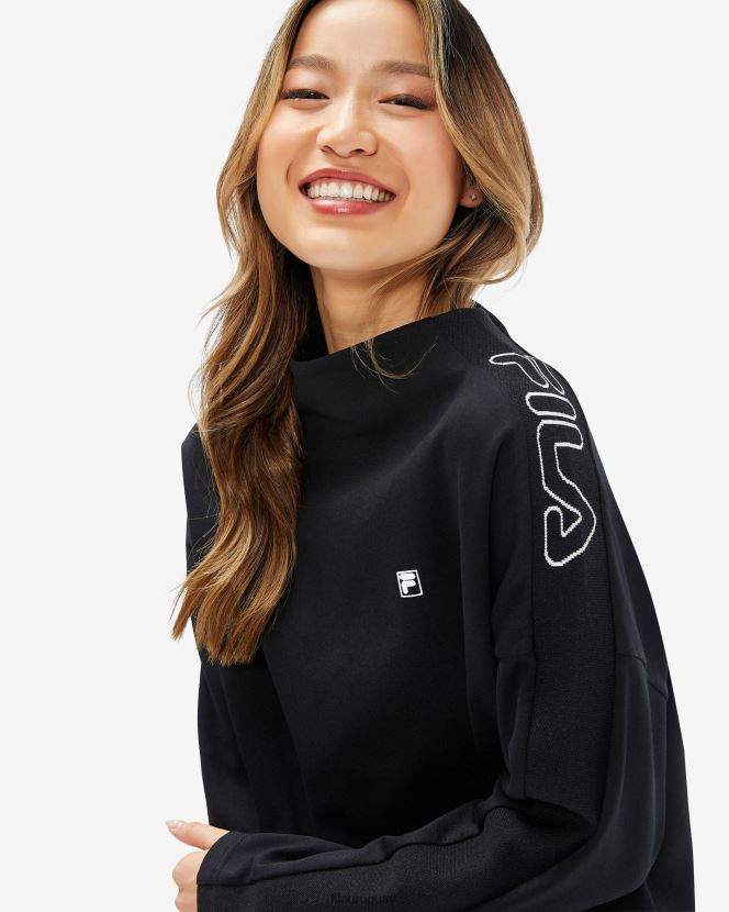 negro FILA camiseta chiara mujer fila negra 6L8PR22960