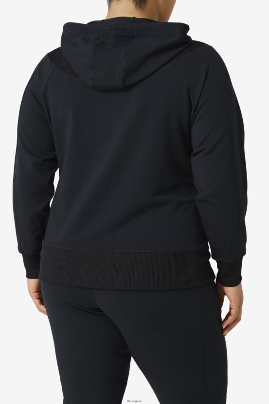 negro FILA sudadera fi-lux slim con cremallera completa fila negro 6L8PR21886