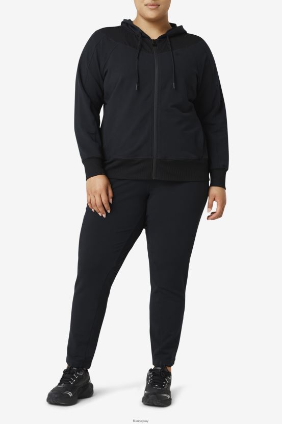 negro FILA sudadera fi-lux slim con cremallera completa fila negro 6L8PR21886