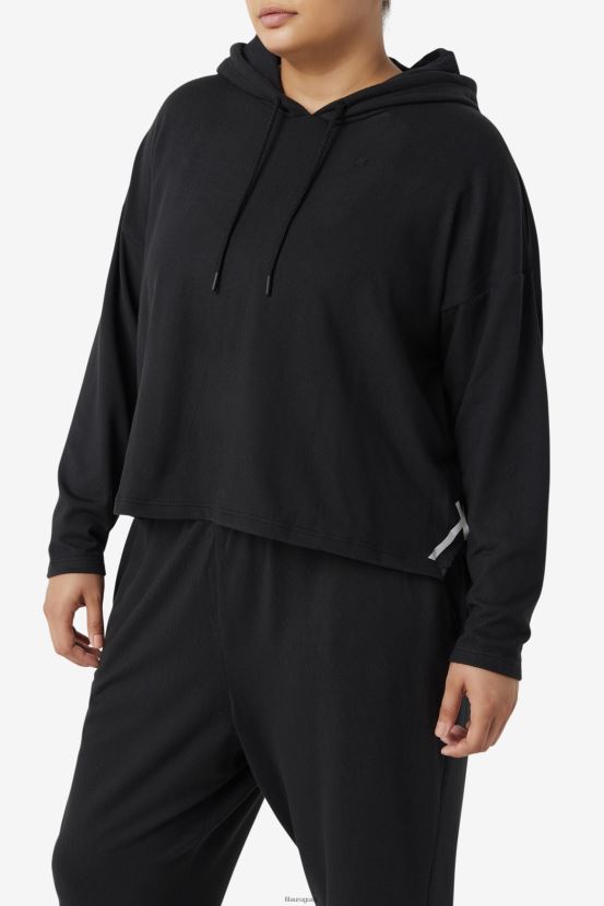negro FILA sudadera fila fi-lux negra corta 6L8PR21889