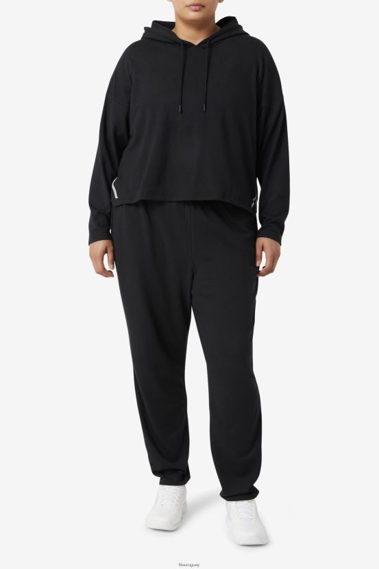 negro FILA sudadera fila fi-lux negra corta 6L8PR21889