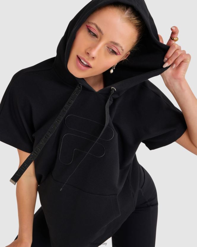negro FILA sudadera fila spencer ss negra para mujer 6L8PR22814
