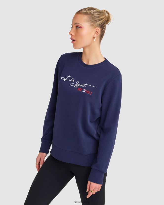 nueva marina FILA fila new navy mujer cinzia crew 6L8PR22830