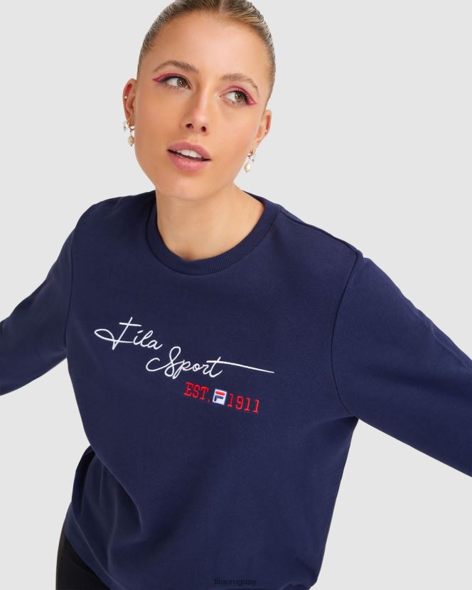 nueva marina FILA fila new navy mujer cinzia crew 6L8PR22830