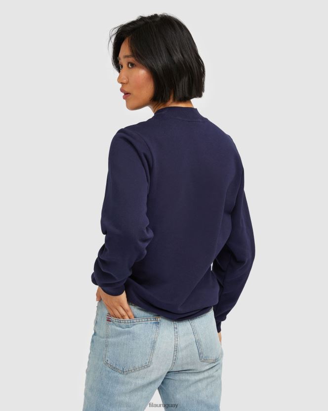 nueva marina FILA sudadera fila new azul marino dana 2.0 hi-lo para mujer 6L8PR22968