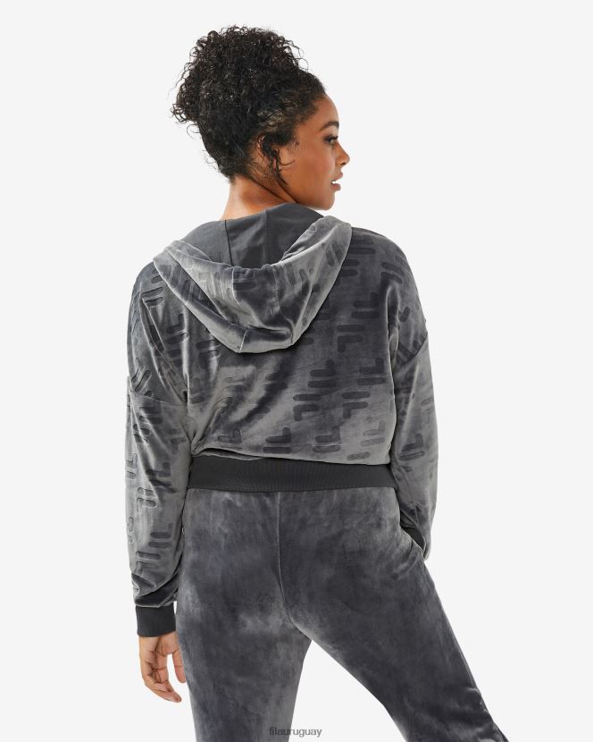 ostra negra FILA fila aspena qtr zip mujer negras oyster 6L8PR22967